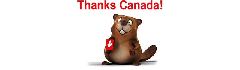 Thanks Canada with Beaver